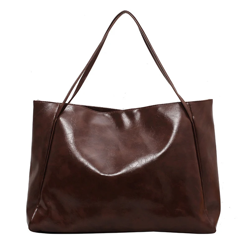 Sleek Vegan Leather Tote Bag