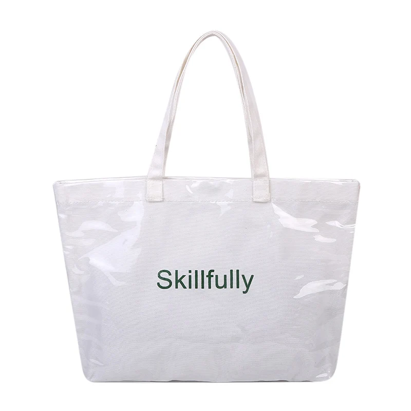 Sleek Transparent Shopping Tote