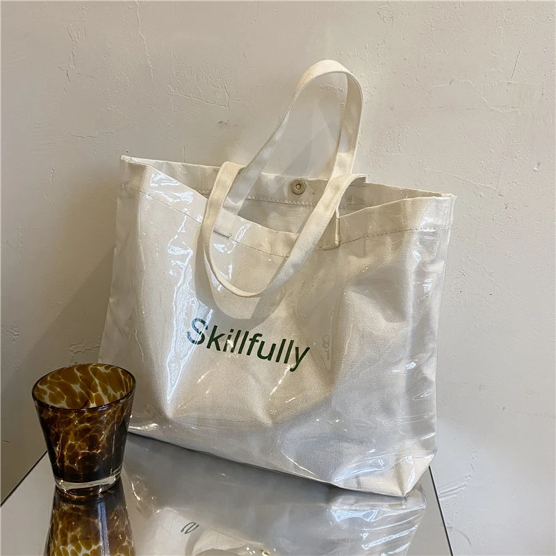Sleek Transparent Shopping Tote
