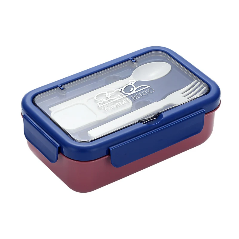 Stilvolle Mehrfach-Fach Bento Lunchbox mit integriertem Besteck