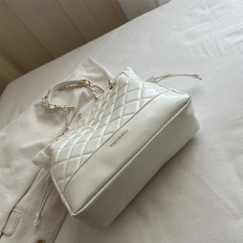 Quilted Faux Leather Tote Bag