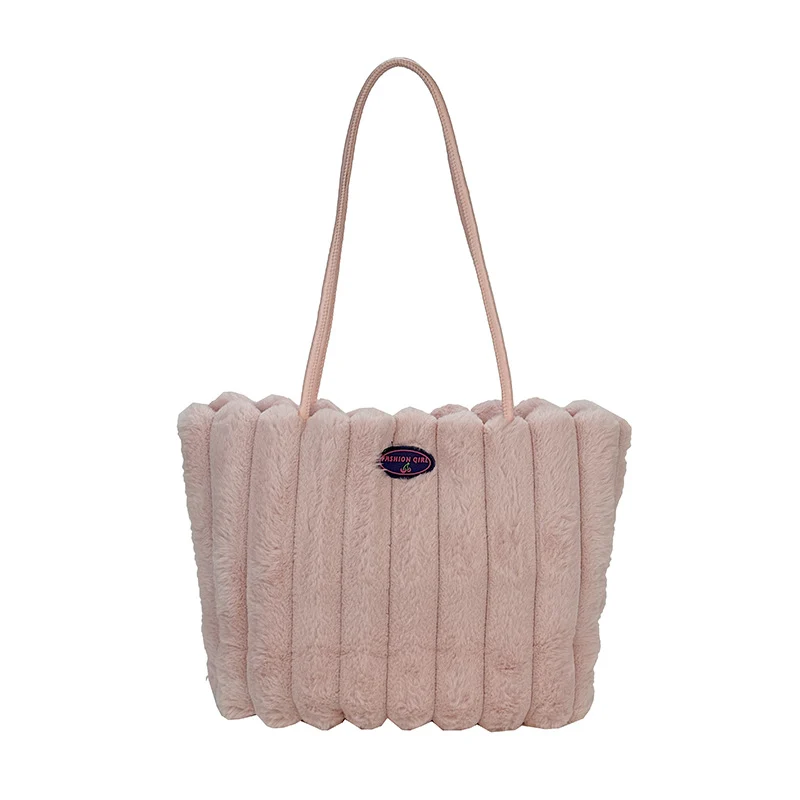 Plush Textured Tote Bag