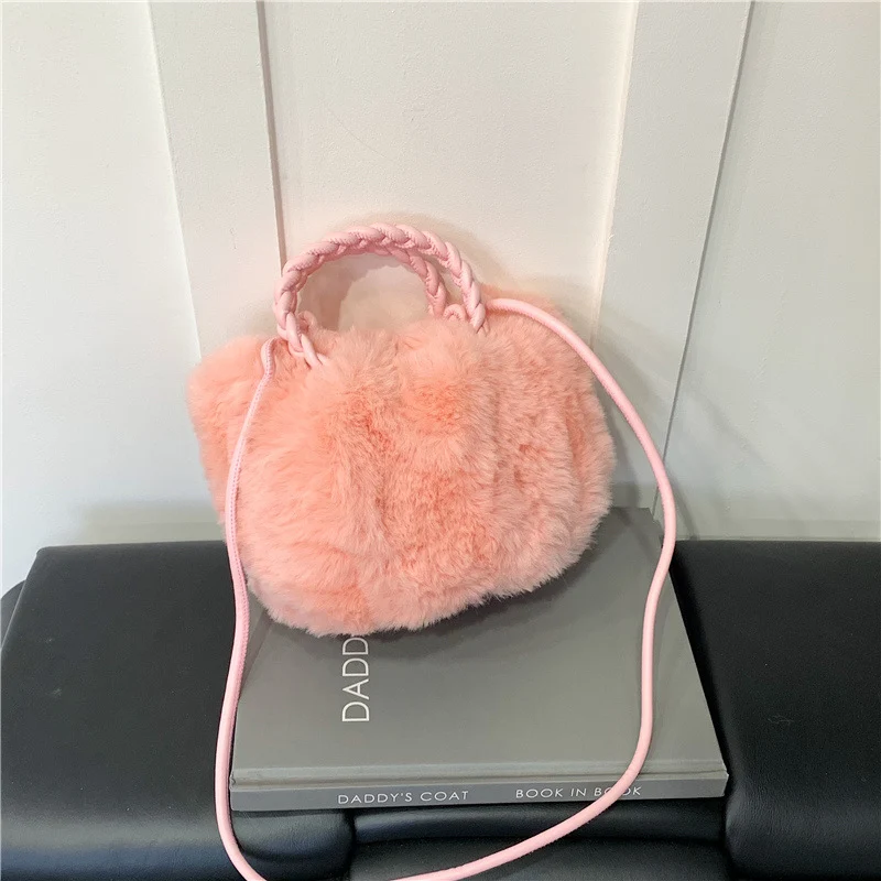 Plush Faux Fur Tote Bag