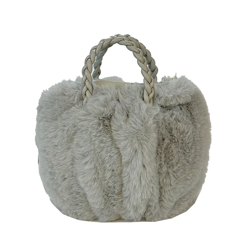 Plush Faux Fur Tote Bag