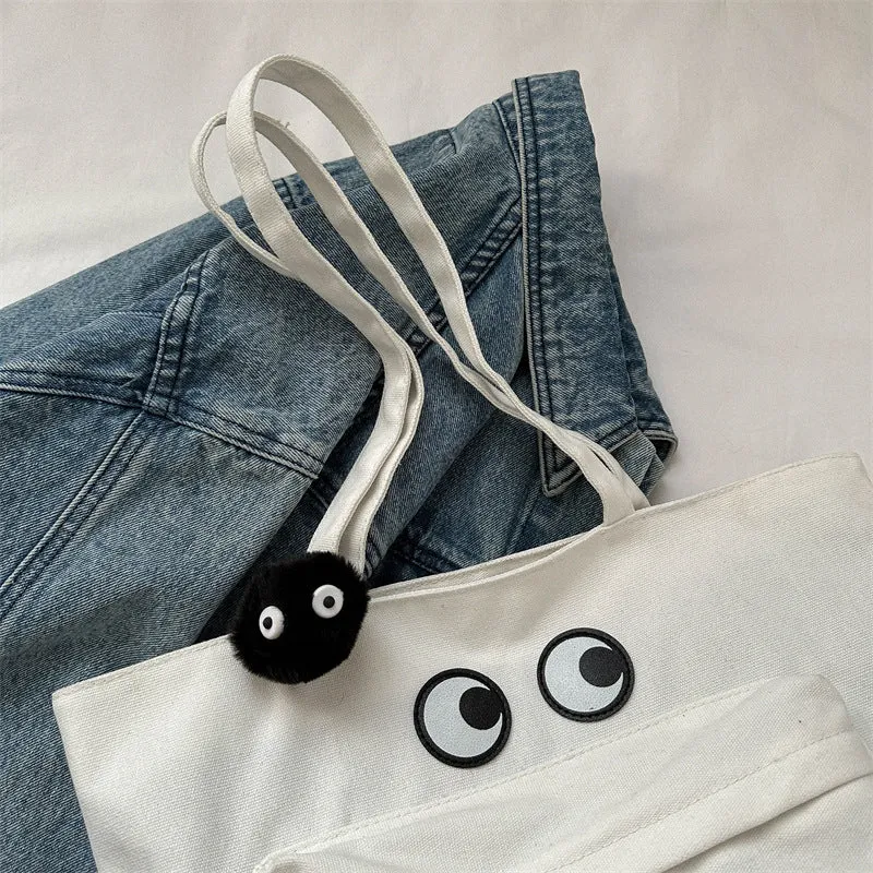 Fun Eye-Embellished Tote Bag