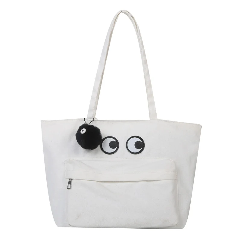 Fun Eye-Embellished Tote Bag