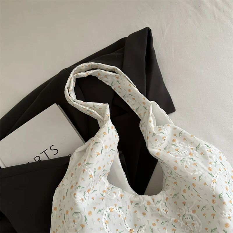 Floral Patterned Reusable Shopping Tote Bag