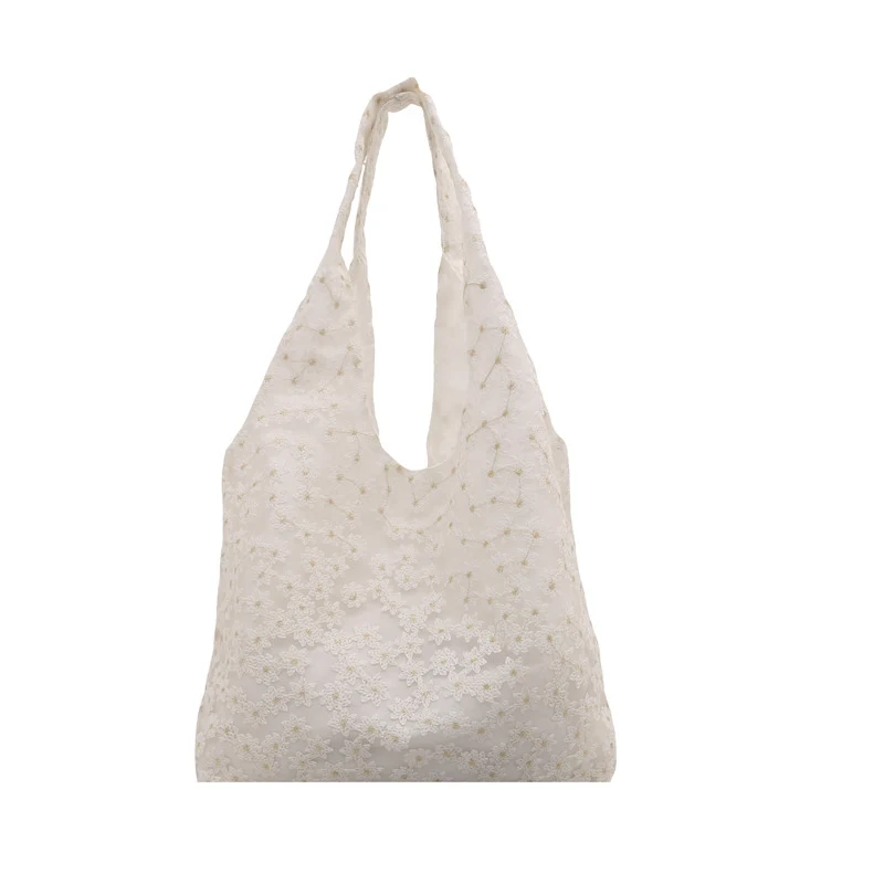 Floral Embroidered Tote