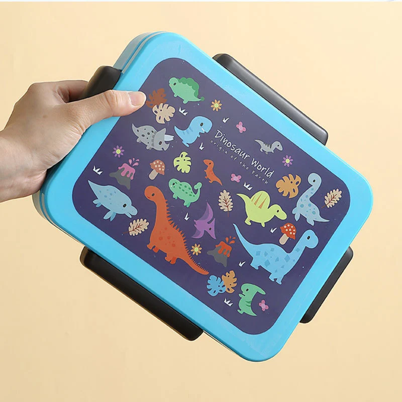 Verspielt tierisch inspiriertes Lunchbox mit sicherem Verschluss