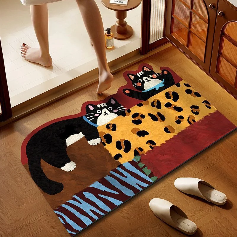 Cartoon Cat-Themen Innenbereich Matte
