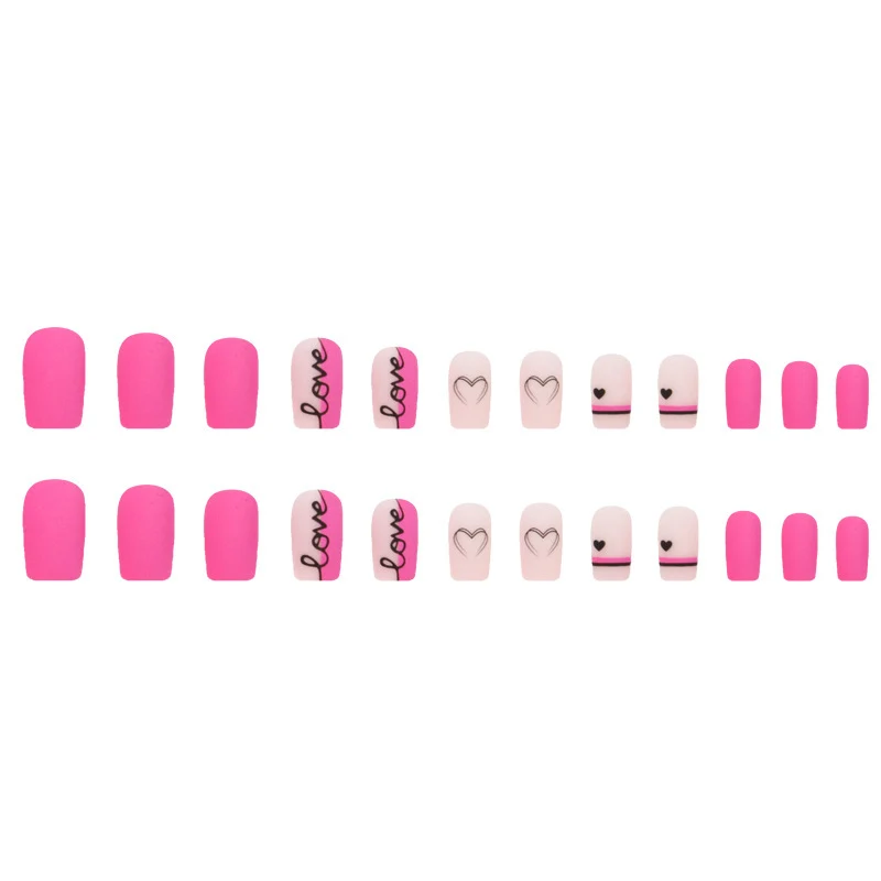 Artistic Love-Themed Nail Art Enhancements Stornfield