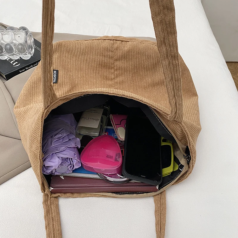 Corduroy Large Tote Bag