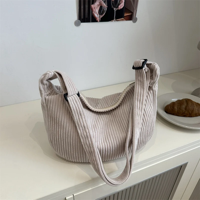 Corduroy Hobo Bag