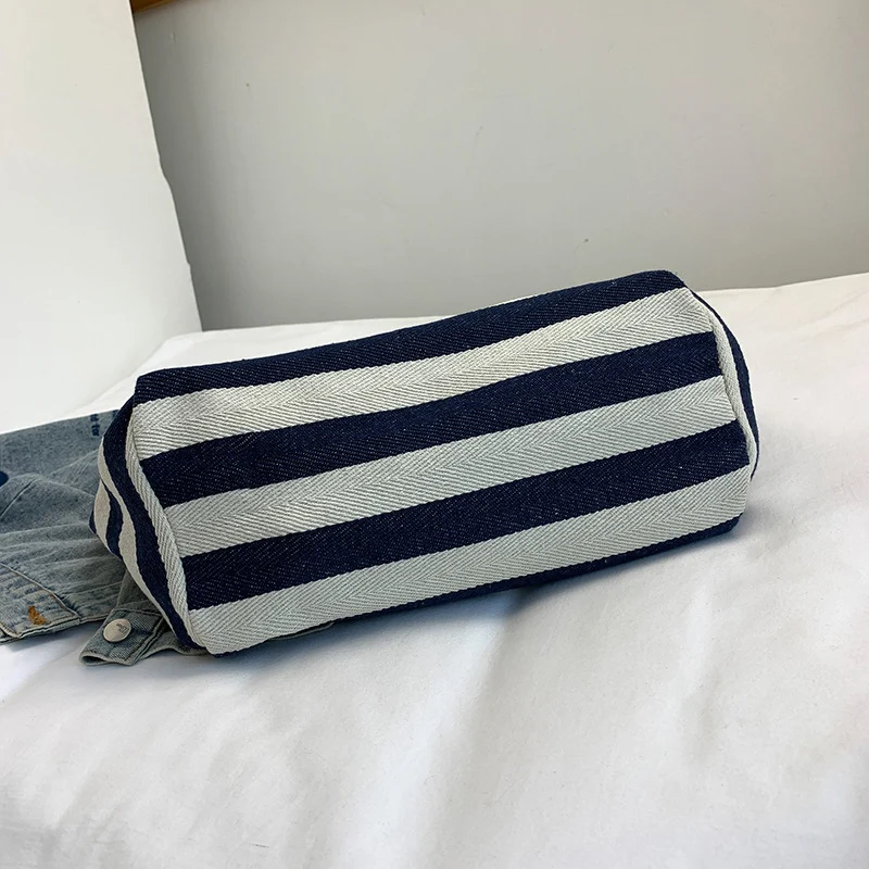 Casual Chic Striped Tote Bag
