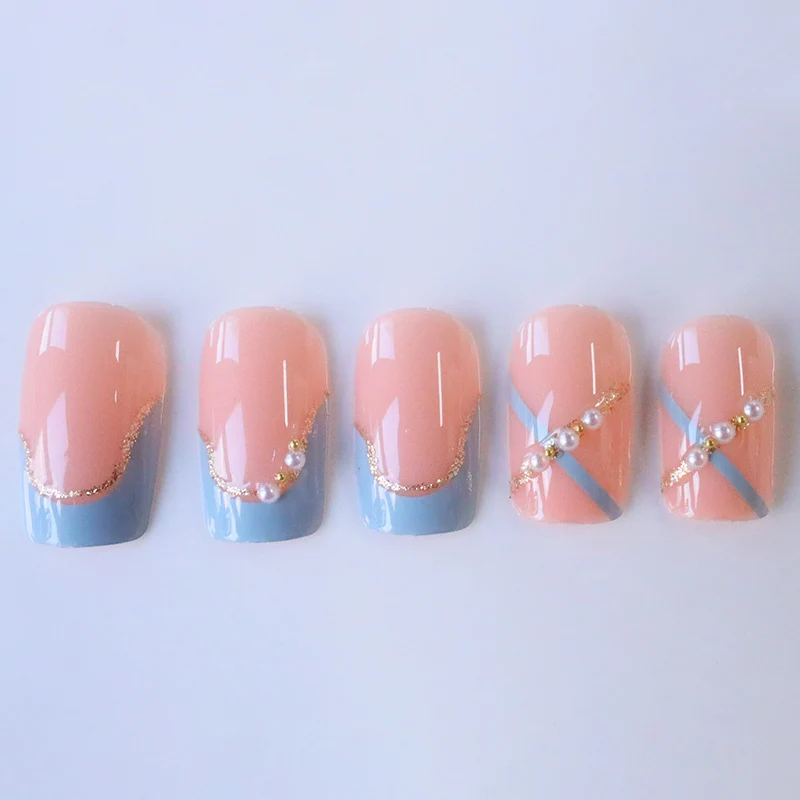Elegant Decorative Acrylic Press-On Nails Stornfield