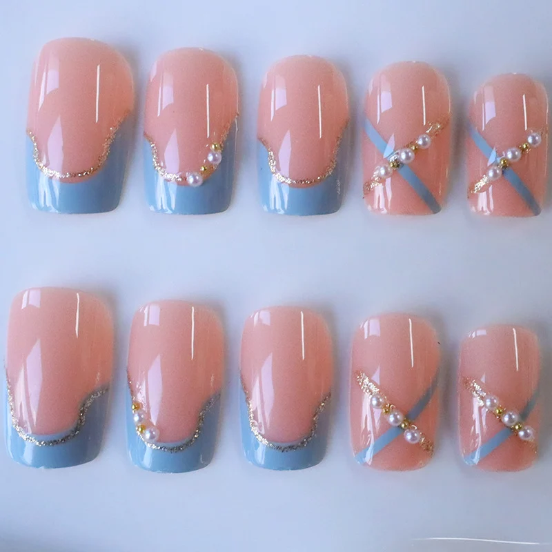 Elegant Decorative Acrylic Press-On Nails Stornfield