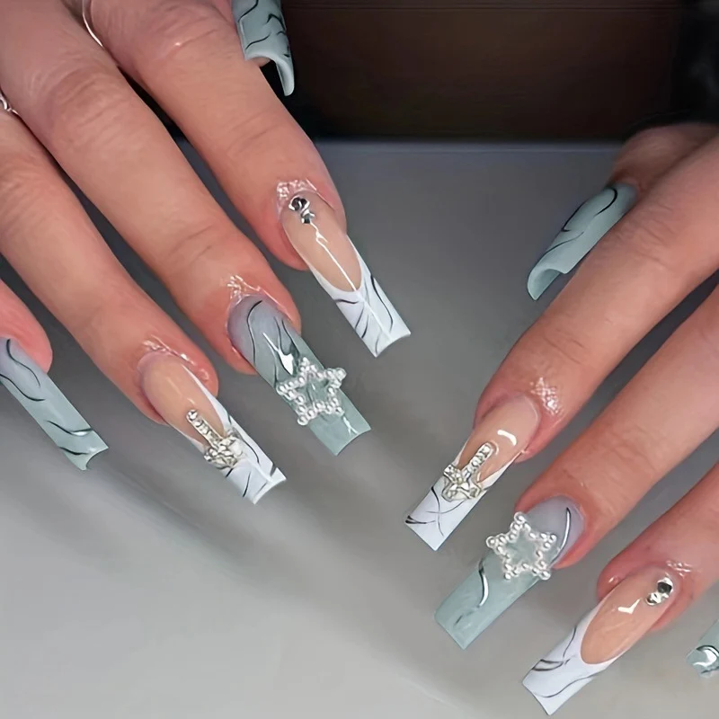 Elegant Decorative Acrylic Nail Enhancements Stornfield