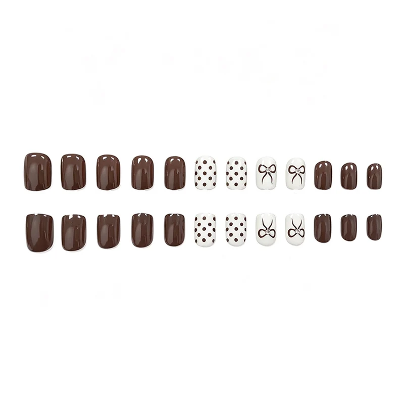 Elegant Bow-Themed Nail Art Set Stornfield