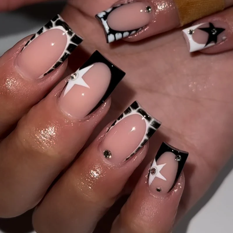 Elegant Artistic Gel Nail Extensions Stornfield