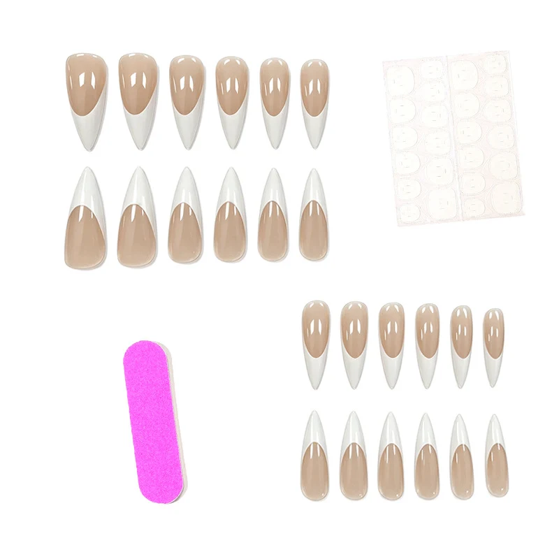 Elegant Almond-Shaped Press-On Nail Enhancements Stornfield