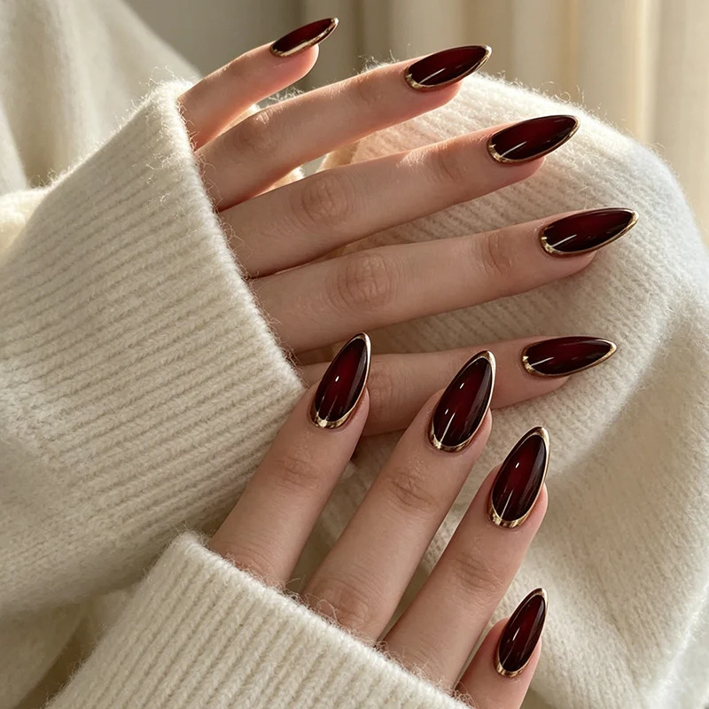 Elegant Almond-Shaped Nail Enhancements Stornfield 1789915251