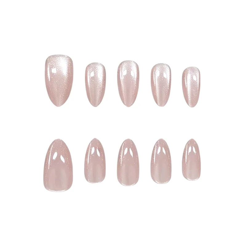 Elegant Almond-Shaped Gel Nail Enhancements Stornfield