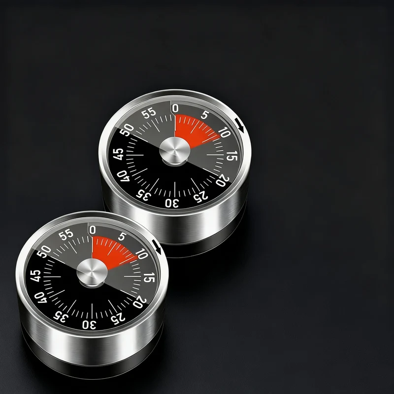Mechanischer Küchentimer mit Magnethalter