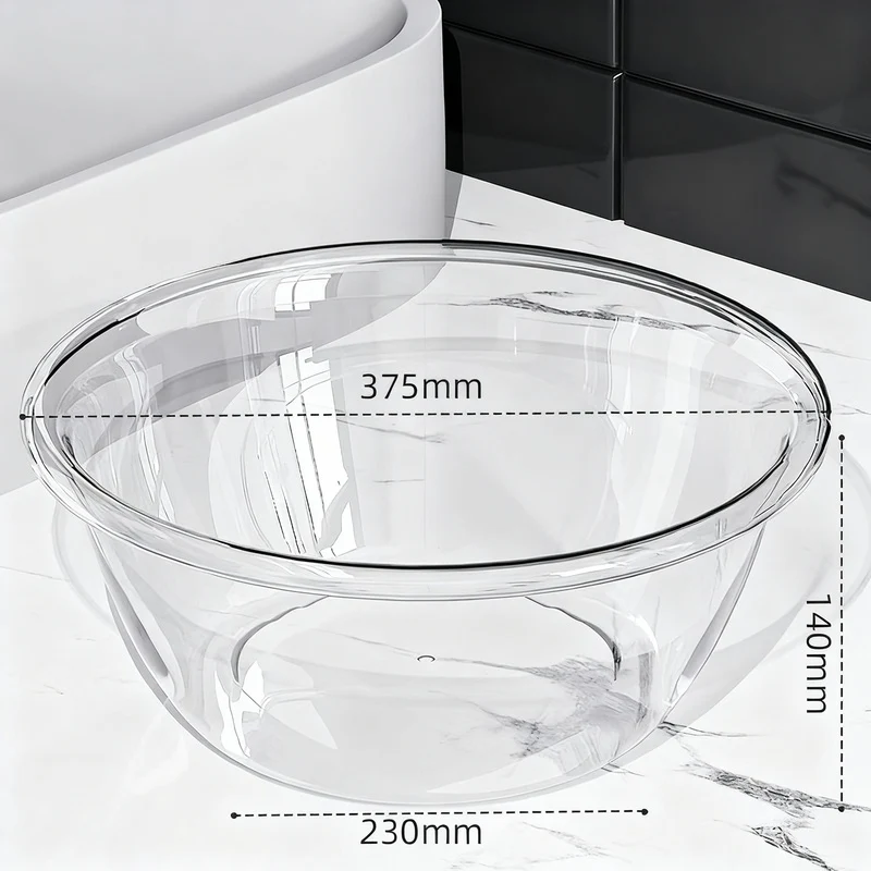Kunststoff-Waschbecken, transparent, robust