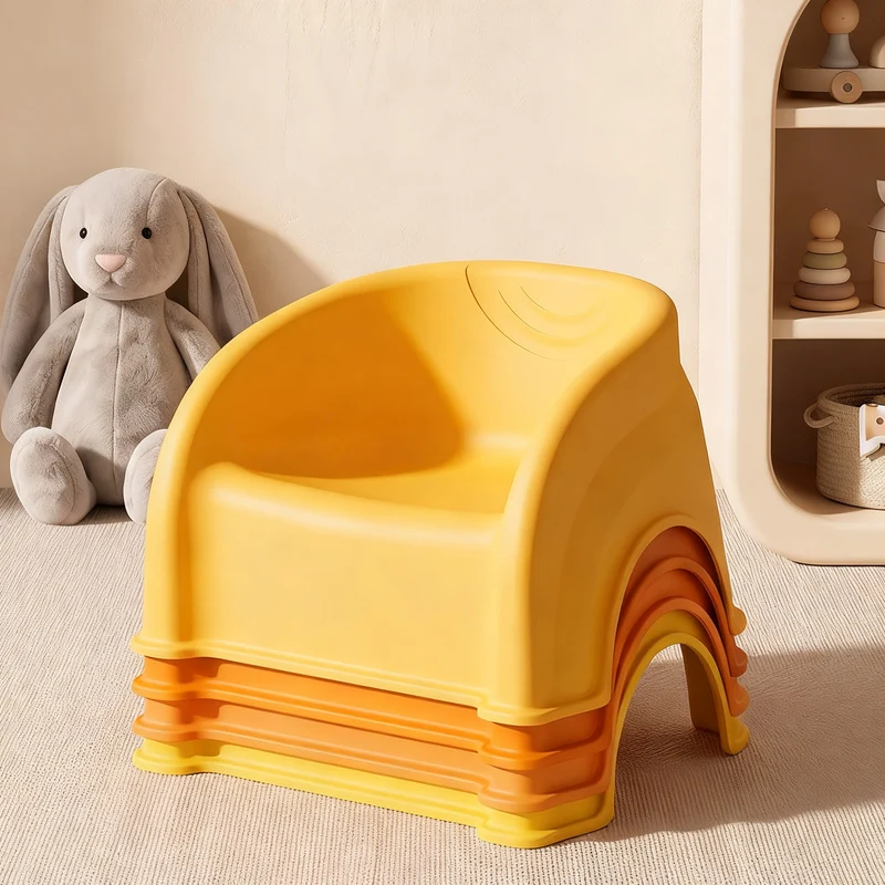 Kunststoff-Kinderstuhl mit Rückenlehne, stapelbar