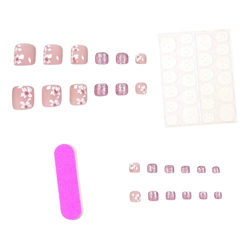 Decorative Floral Toe Nail Art Stornfield