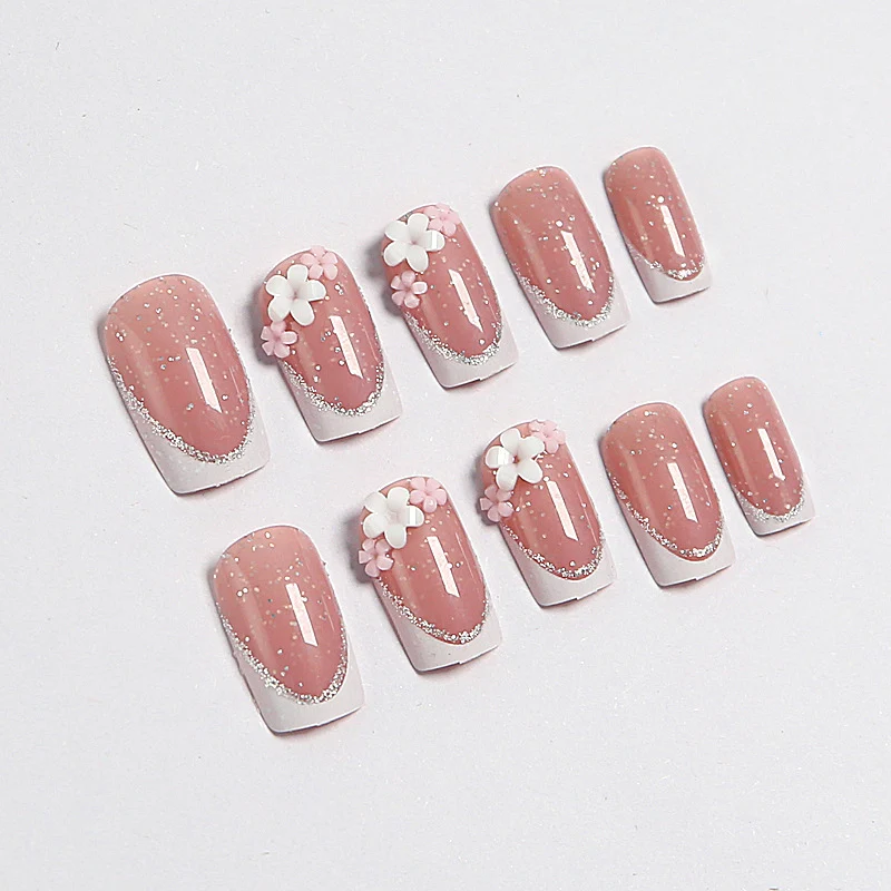 Decorative Floral Nail Art Extensions Stornfield