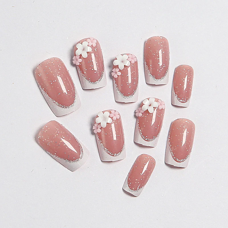 Decorative Floral Nail Art Extensions Stornfield
