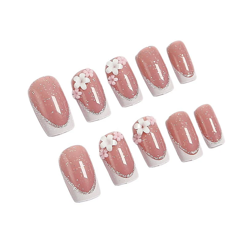 Decorative Floral Nail Art Extensions Stornfield