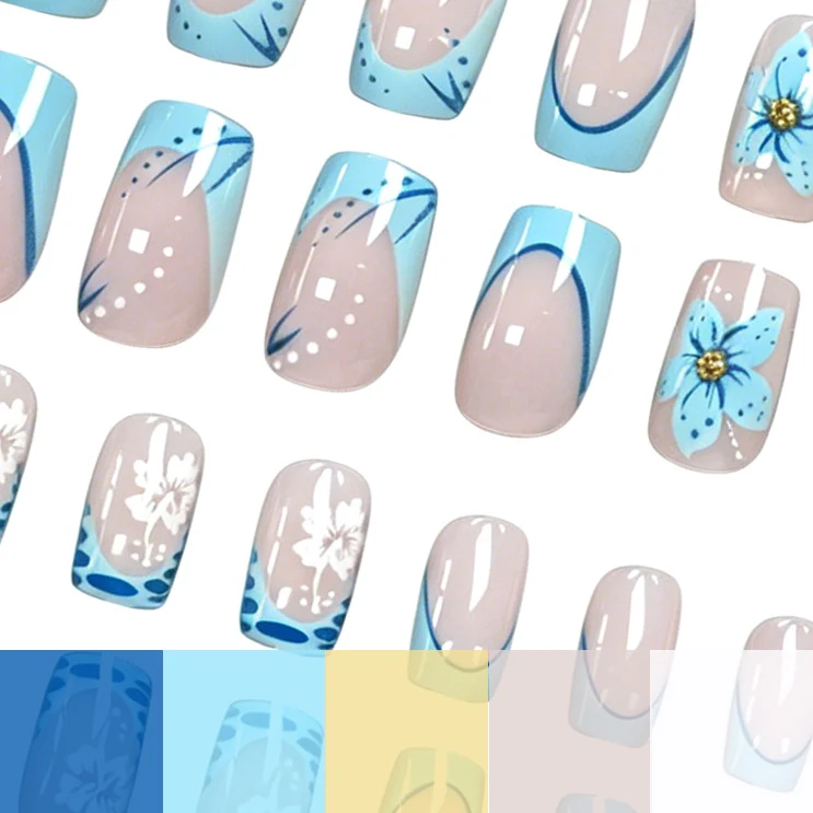 Decorative Floral Nail Art Extensions Stornfield 1789915778
