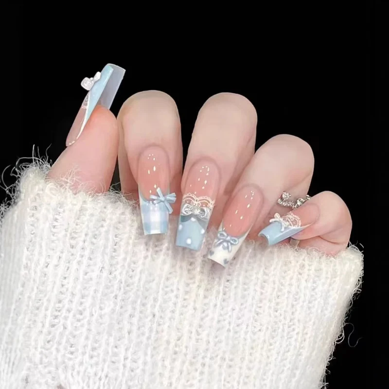 Decorative Extra-Long Acrylic Nail Art Extensions Stornfield