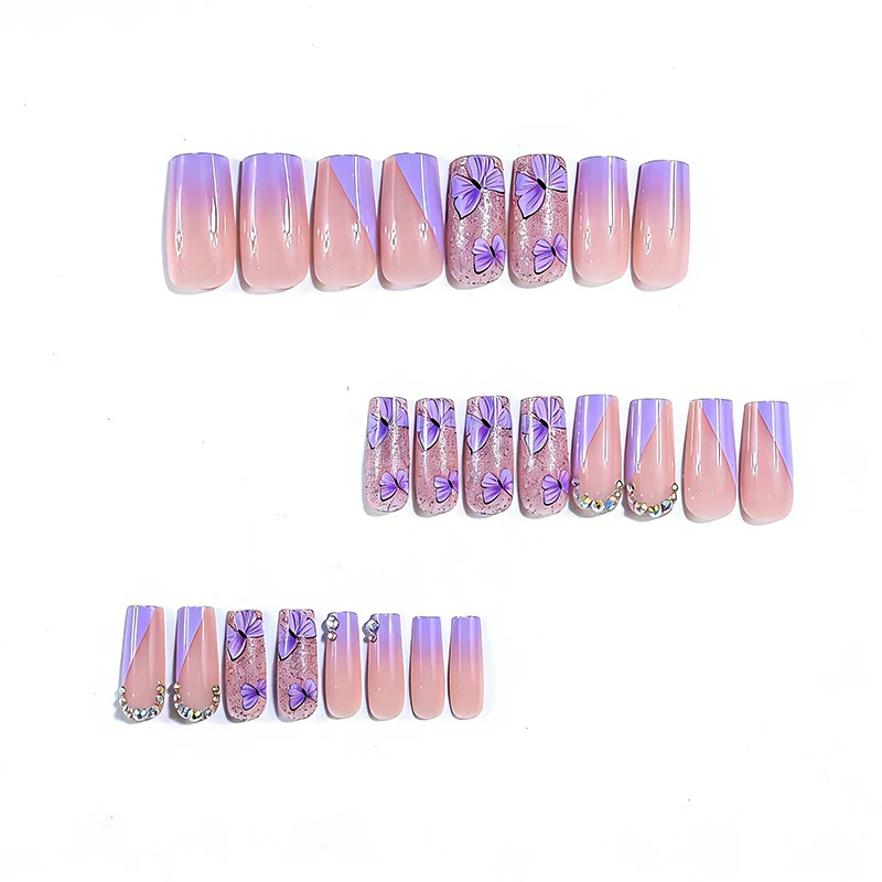 Decorative Butterfly Acrylic Nail Enhancements Stornfield