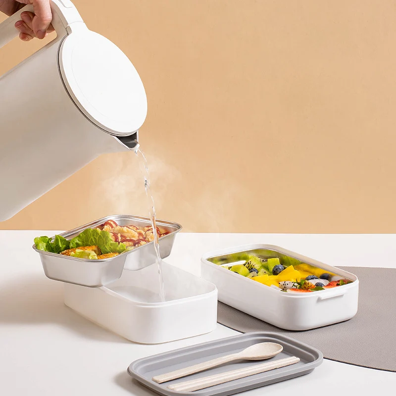Multi-Compartment Lebensmittel Aufbewahrung Bento Behälter mit sicherem Verriegelungsmechanismus