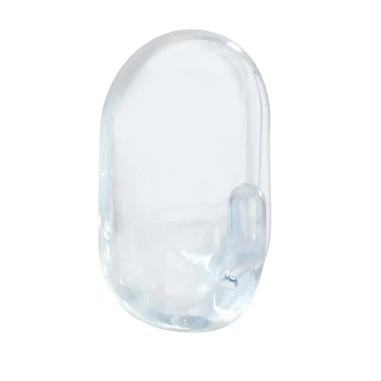 ovalhaken mittel transparent 3er