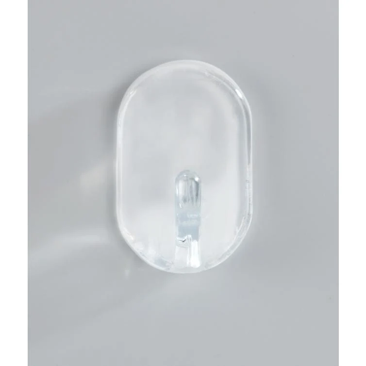 ovalhaken mittel transparent 3er