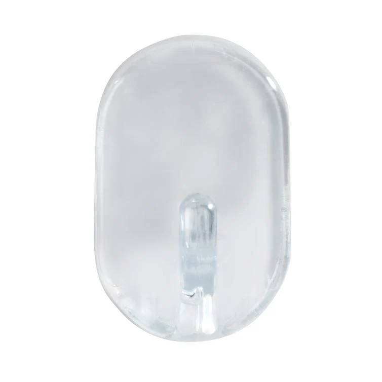 ovalhaken mittel transparent 3er
