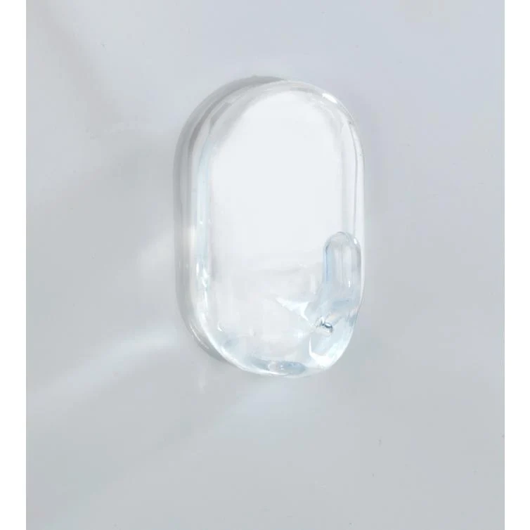 ovalhaken mittel transparent 3er