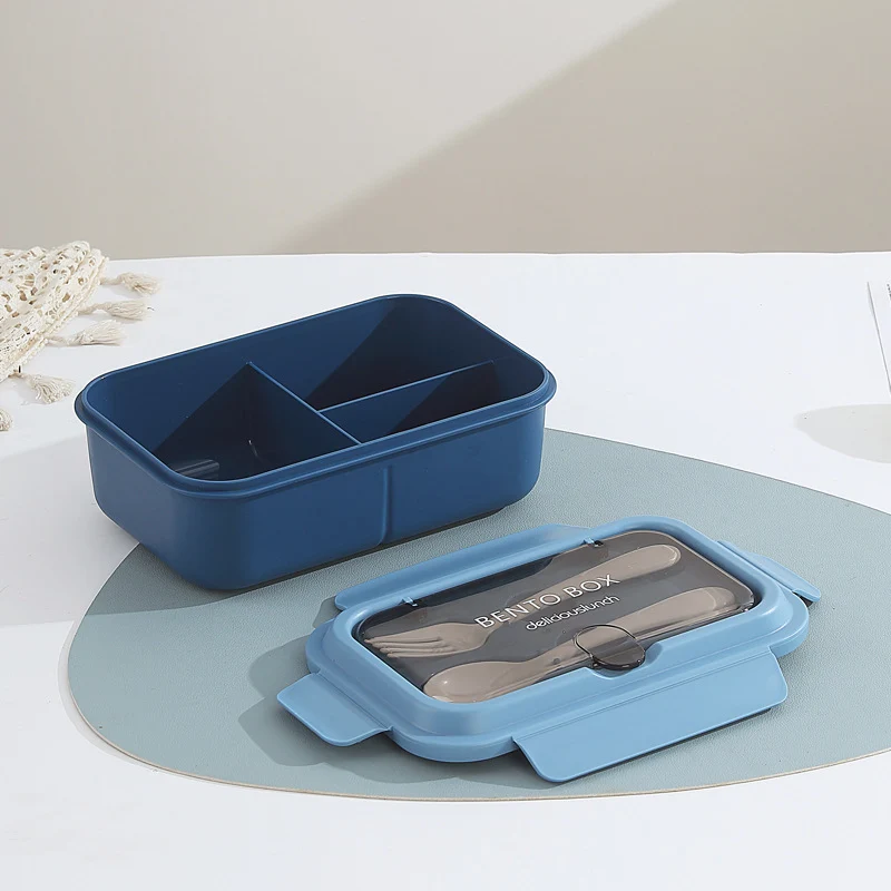 Multi-Compartment Bento Lunchbox mit integrierten Besteck