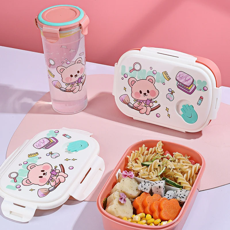 Spaß-Themen Cartoon Bento Lunchbox Set
