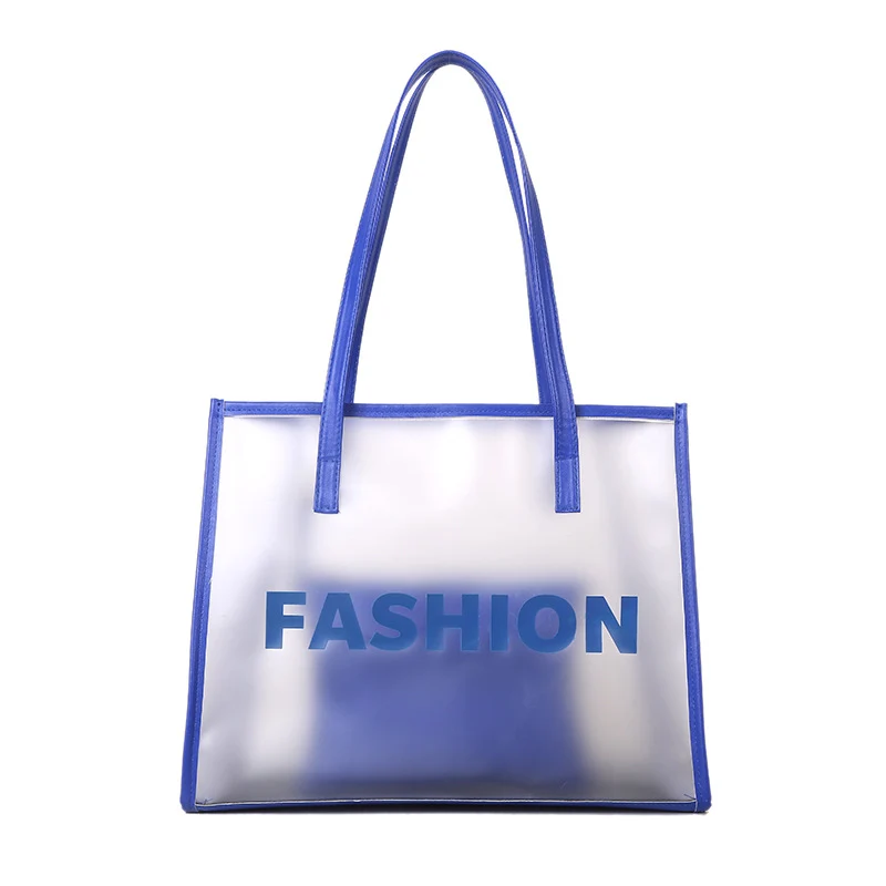 Modern Transparent Tote Bag with Pouch
