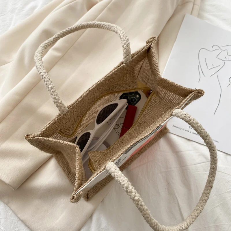Funny Food-Themed Canvas Tote Bag