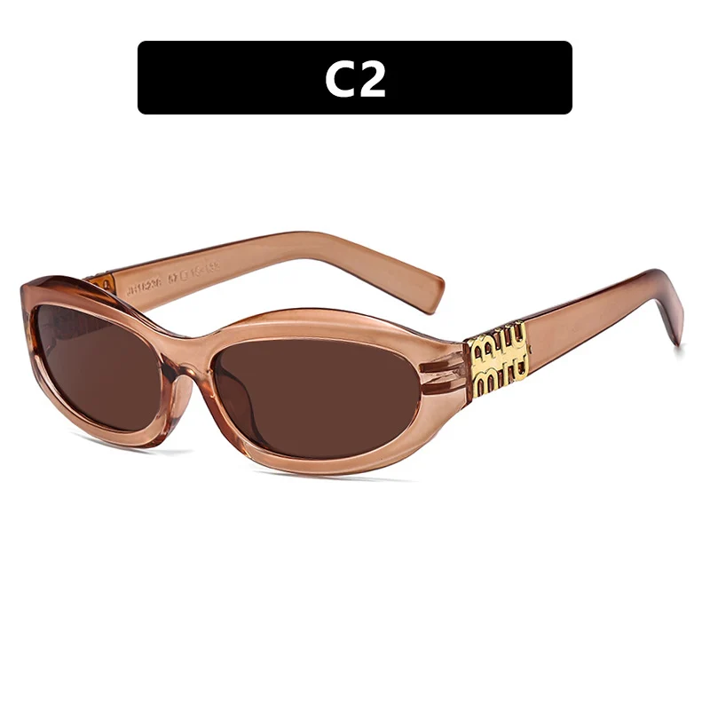 Women’s fashionable sunglasses in a curved design with luxurious details Stornfield