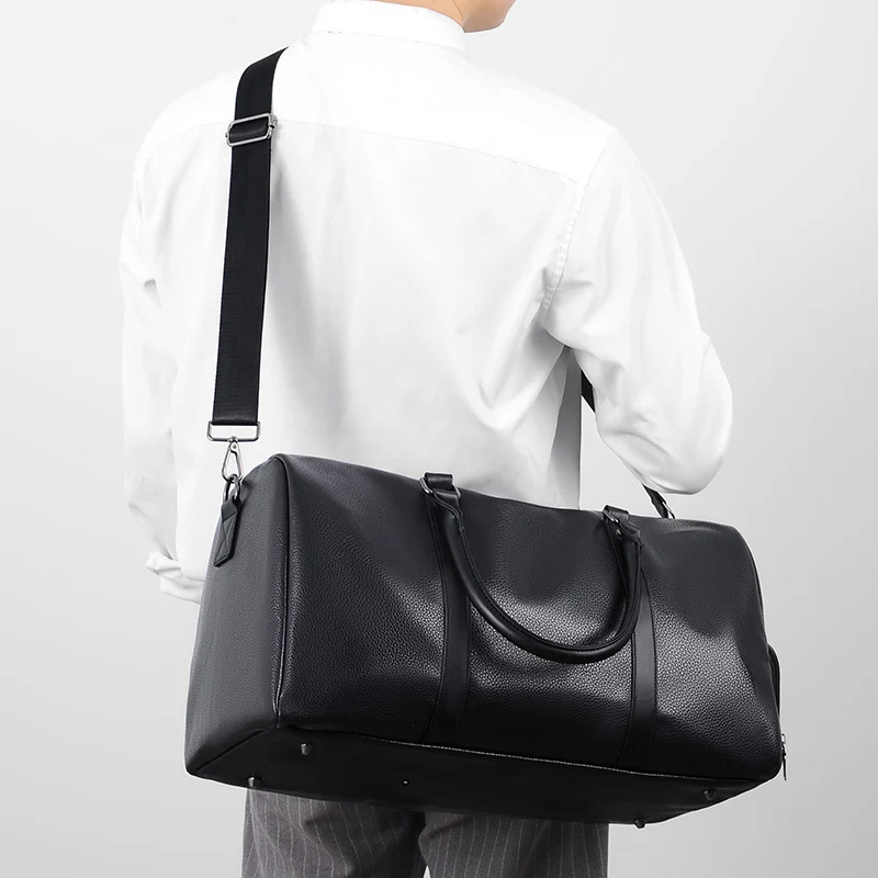 Premium Leather Travel Duffle Bag Stornfield