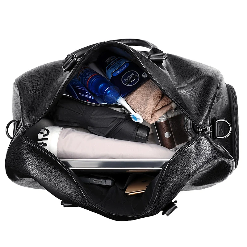 Premium Leather Travel Duffle Bag Stornfield