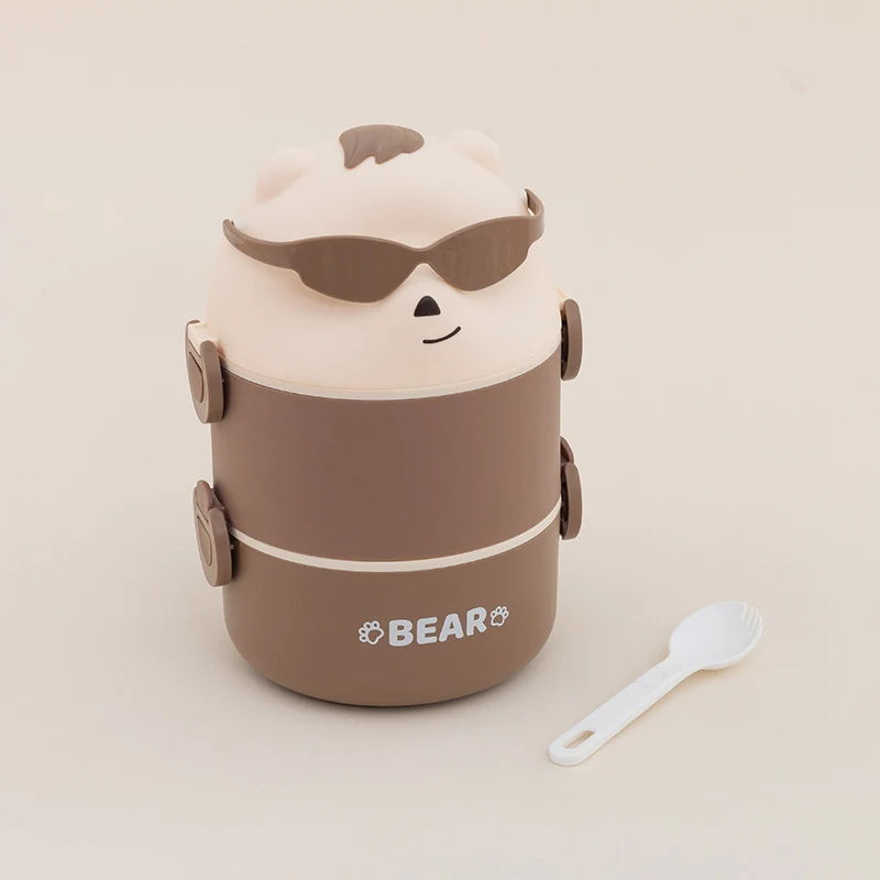 Süßer Bären Themen Tragbarer Snackbehälter