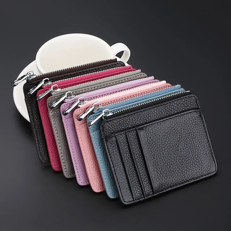 Luxury Leather Zippered Card Holder Stornfield